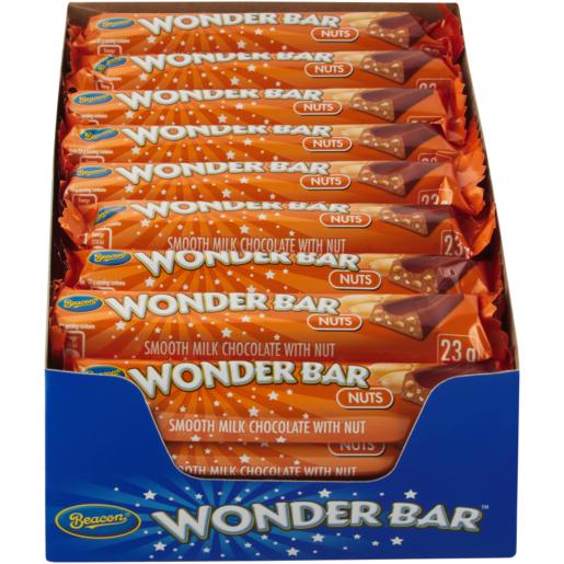 Wonder Bar Smooth Milk Chocolate With Nuts 48 x 23g