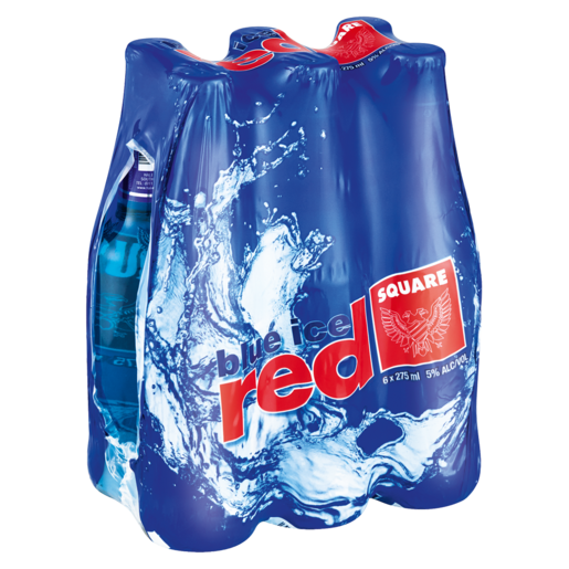 Red Square Blue Ice Spirit Cooler Bottles 6 x 275ml
