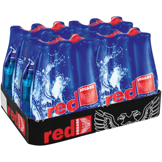 Red Square Blue Ice Spirit Cooler Bottles 24 x 275ml