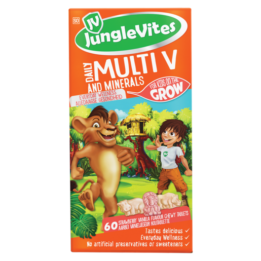 Jungle Vites Multi V Vitamin Tablets 60 Pack