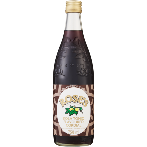 Rose's Kola Flavoured Cordial Bottle 750ml