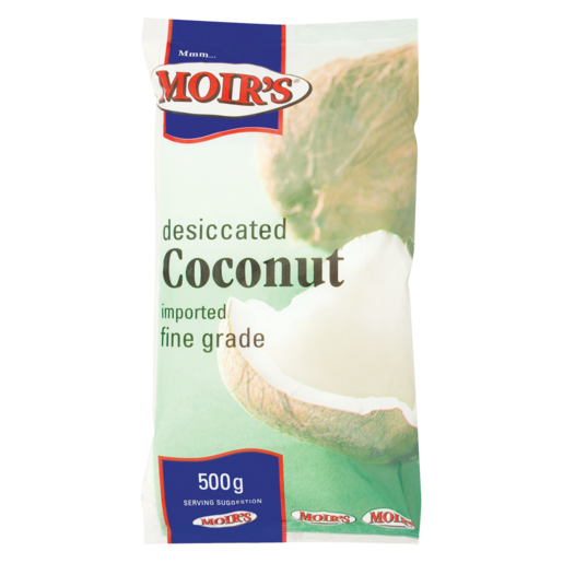 Moir's Imported Fine Grade Desiccated Coconut 500g