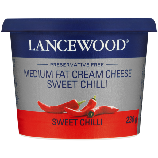 LANCEWOOD Sweet Chilli Medium Fat Cream Cheese 230g 