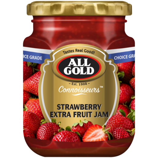 ALL GOLD Strawberry Extra Fruit Jam Jar 320g