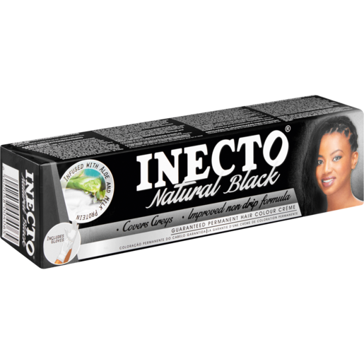 Inecto Permanent Natural Black Hair Colour 50ml | Hair Colourants & Dyes |  Hair Care | Health & Beauty | Checkers ZA