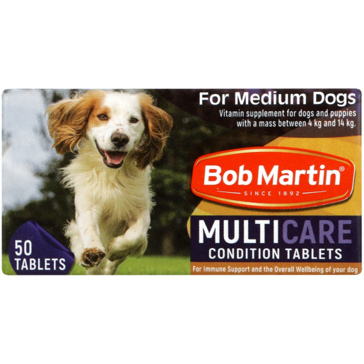 Bob Martin Medium Dog Multi-Care Condition Tablets 50 Pack