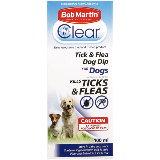 Bob Martin Clear Tick & Flea Dog Dip For Dogs 100ml
