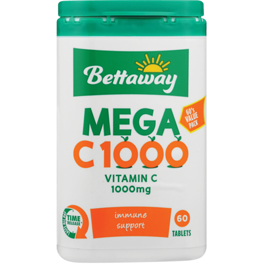 Bettaway Mega C1000 Immune Support Tablets 60 Pack