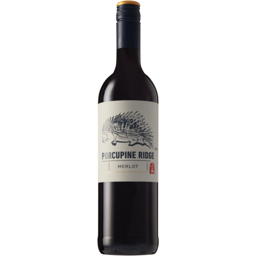 Porcupine Ridge Merlot Red Wine Bottle 750ml, Merlot, Red Wine, Wine, Drinks