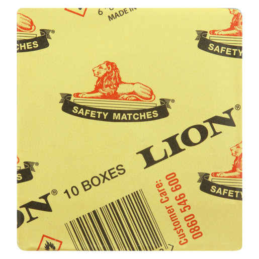 Lion Safety Matches 10 Pack | Matches, Lighters & Firelighters | Braai ...
