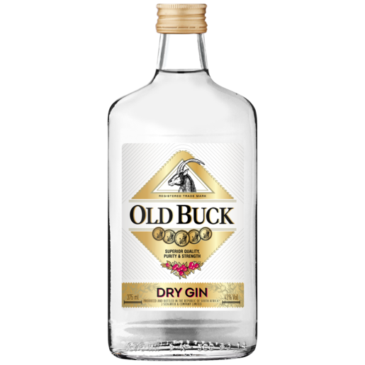 Old Buck Dry Gin Bottle 375ml
