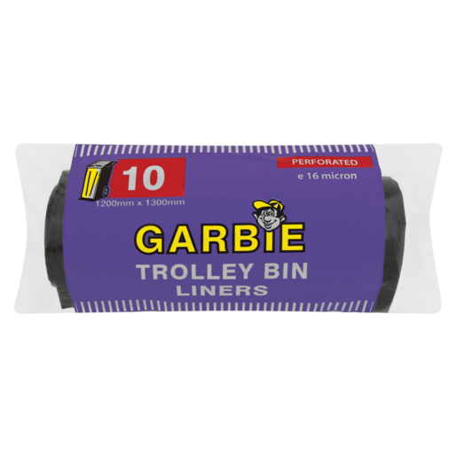 Garbie 10 Pack Trolly Bin Liners 1200mm x 1300mm