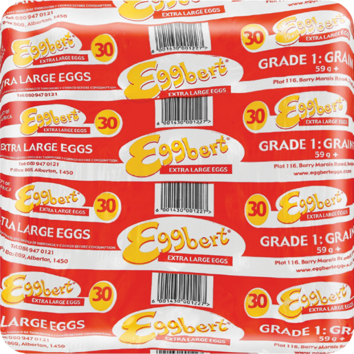 Eggbert Extra Large Eggs 30 Pack