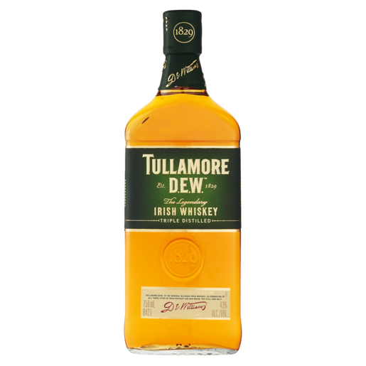 Tullamore Dew Irish Whiskey Bottle 750ml