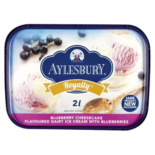 Aylesbury Royalty Blueberry Cheesecake Flavoured Premium Ice Cream Time 2L