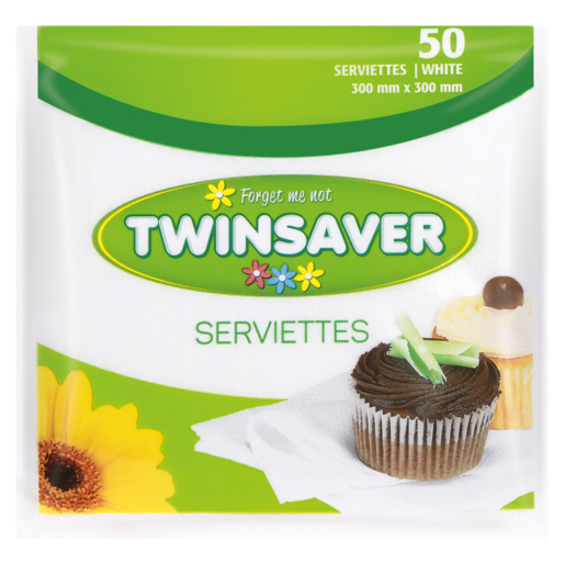 Twinsaver Serviettes 50 Pack (Assorted Item - Supplied At Random)