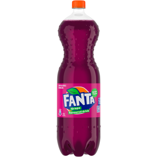 Fanta Grape Flavoured Soft Drink Bottle 2L
