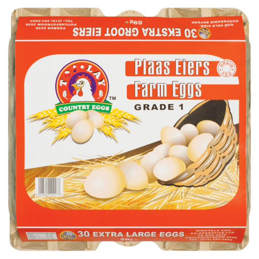 Toplay Extra Large Eggs 30 Pack