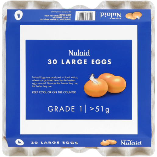 Nulaid Grade 1 Large Eggs 30 x >51g