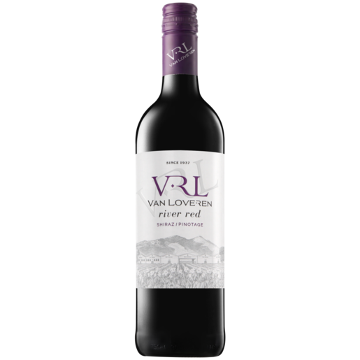 Van Loveren River Red Shiraz Pinotage Red Wine Bottle 750ml