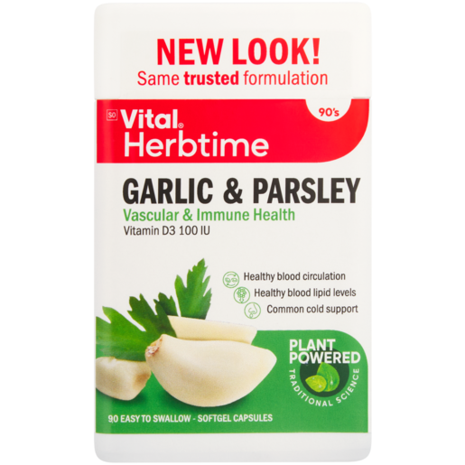 Vital Garlic & Parsley Flavoured Capsules 100 Pack