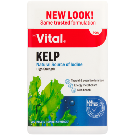 Vital Kelp Thyroid Support Tablets 90 Pack