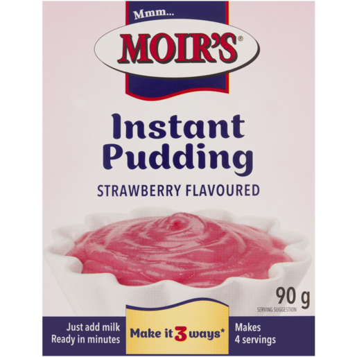 Moir's Strawberry Flavoured Instant Pudding 90g
