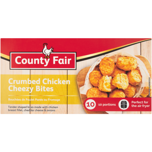 County Fair Frozen Crumbed Chicken Cheezy Bites 350g