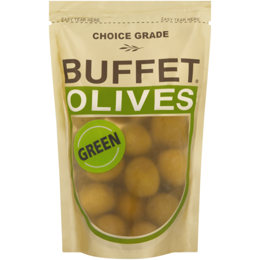 Buffet Green Olives Sachet 200g
