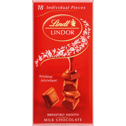 Lindt Lindor Irresistibly Smooth Milk Chocolate Slab 100g