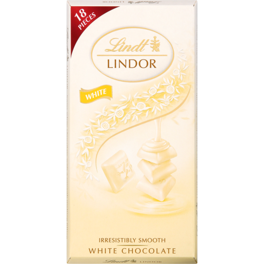 Lindt Lindor Irresistibly Smooth White Chocolate Slab 100g