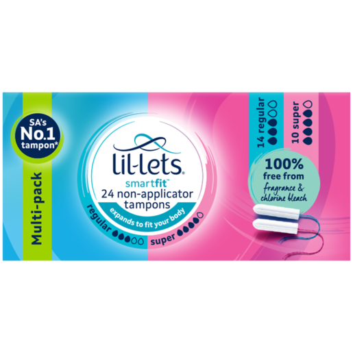 Lil-Lets Smartfit Regular & Super Multi-Pack Tampons 24 Pack
