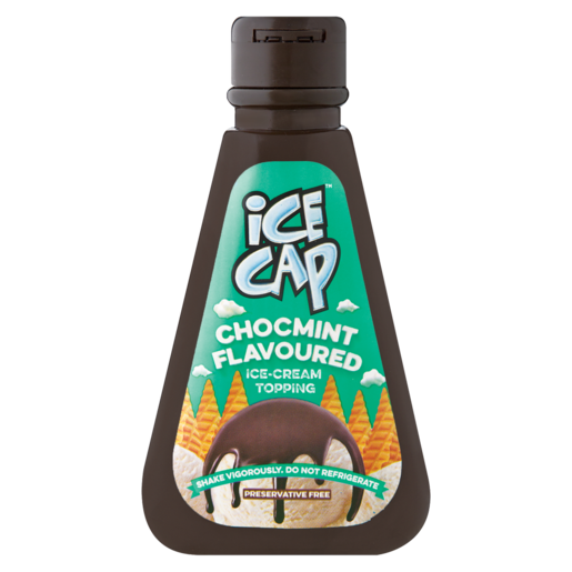 Ice Cap Chocmint Flavoured Ice-Cream Topping Squeeze Bottle 200ml