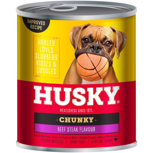 Husky Chunky Beef Steak Dog Food 775g