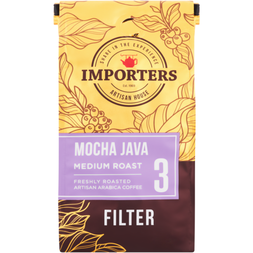 Importers Mocha Java 3 Strength Medium Roast Filter Arabica Coffee 250g