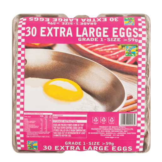 Fairacres Extra Large Eggs Tray 30 Pack