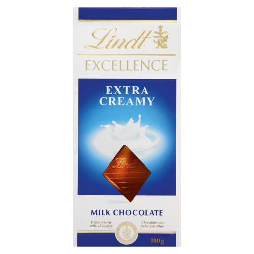 Lindt Excellence Extra Creamy Milk Chocolate Slab 100g