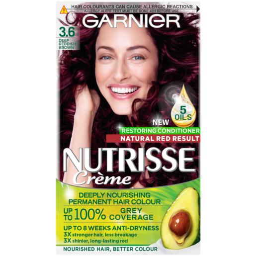 Garnier Nutrisse  Darkest Auburn Brown Permanent Hair Dye | Hair  Colourants & Dyes | Hair Care | Health & Beauty | Checkers ZA