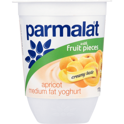 Parmalat Medium Fat Apricot Flavoured Yoghurt 175g