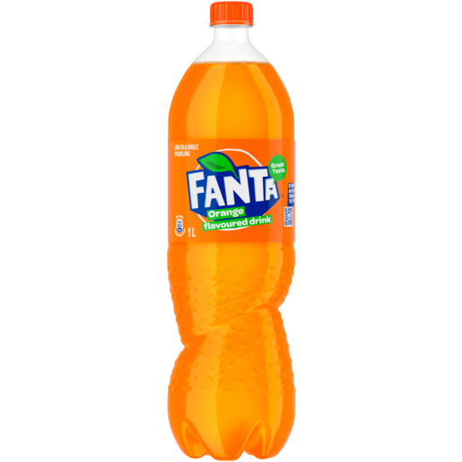 Fanta Sparkling Orange Flavoured Drink Bottle 1L