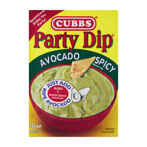 Cubbs Party Dip Spicy Avocado Flavour Mix 15g