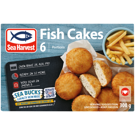 Sea Harvest Frozen Fish Cakes 6 Pack