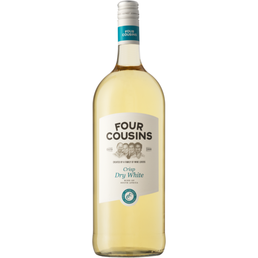 Four Cousins Dry White Wine Bottle 1.5L