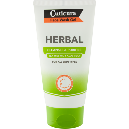 Cuticura Herbal Cleanses & Purifies Enhanced Cleaning Face Wash Gel 150ml