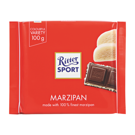 Ritter Sport Marzipan Chocolate Slab 100g
