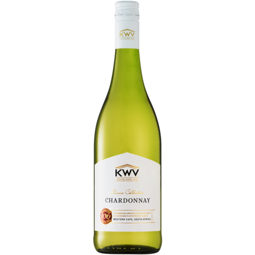 KWV Classic Chardonnay White Wine Bottle 750ml