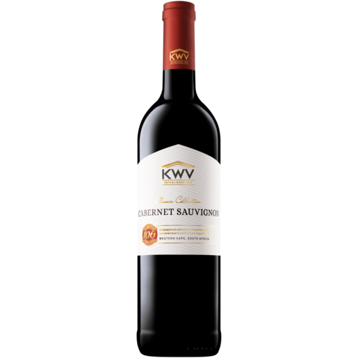 KWV Cabernet Sauvignon Red Wine Bottle 750ml