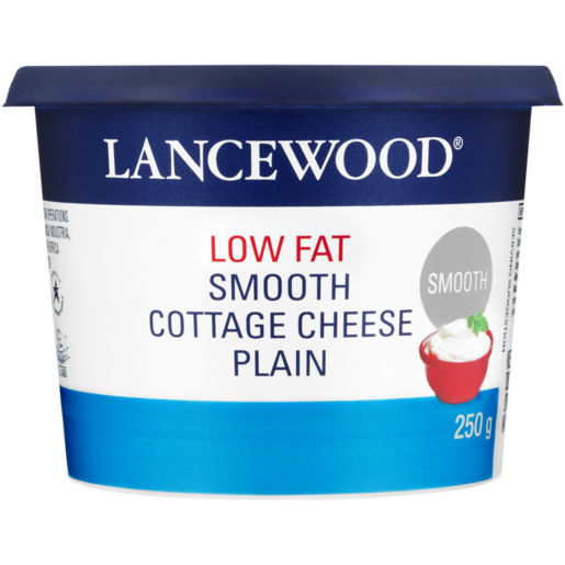 LANCEWOOD Plain Low Fat Smooth Cottage Cheese 250g 