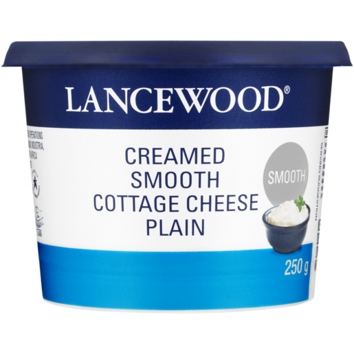 LANCEWOOD Plain Creamed Smooth Cottage Cheese 250g 