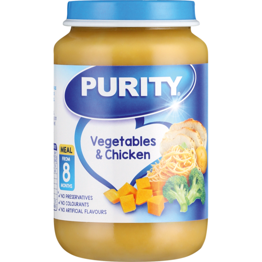 PURITY Vegetables & Chicken Baby Food 8 Months+ 200ml